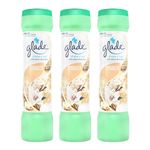 Housold 500g Glade Shake 'n' Vac Carpet Cleaning Powder | Neutralize and Eliminate Odors Including Carpets, Rugs, and Upholstery (Pack of 3) (Magnolia Vanilla)