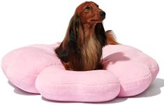 Vetreska 26 Inch Washable Dog Beds for Medium Small Dogs, Deluxe Cherry Blossom Puppy Bed Calming Dog & Cat Bed - Medium Ultra-Soft Plush Pet Beds Dog Beds & Furniture