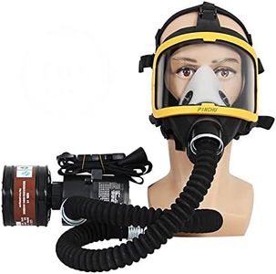 Débit d'air constant électrique alimenté Masque à gaz facial complet Système respiratoire Masque respiratoire de protection Dispositif de sécurité sur le lieu de travail