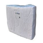 Express Wipers - 8kg Bale White Terry Towel Garage Workshop Cleaning Rag Wipers