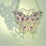 Crystal Butterfly Hanging Suncatche