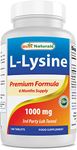 Best Naturals L-Lysine 1000 mg 180 Tablets