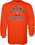 NCAA Virginia Cavaliers Mens Long Sleeve T Shirt Line Up Secondary Color, Virginia Cavaliers Orange, X-Large