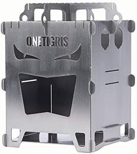 OneTigris ROCUBOID Titanium Wood Stove EVIL EYES Version, Weighs 400g