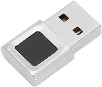 USB Fingerprint Reader for Windows Hello, Portable Security Key Biometric Fingerprint Scanner 0.5 Seconds 360 Degree Detection, for Win 10/11 32/64 Bits