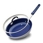 NutriChef 10" Fry Pan With Lid - Me