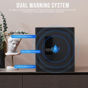 RPNB 45L Biometric Home Safe – Large Security Safe for Valuables