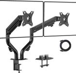 Lions Head Dual Monitor Stand Mount with Gas Spring Monitor with Adjustable - Ergonomic Design Weight Support 9 kg Stand (Normal)