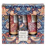 William Morris At Home Patchouli & Red Berry Hand Cream Gift Set | Enriched With Shea Butter & Essential Oils | Travel Friendly Sizes | 3 x 30ml