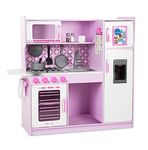 Melissa & Doug Chef's Kitchen - Pink | Large Playset | Pretend Play | Age +3 years | Gift for Boy or Girl