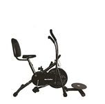 Monex Air Bike Exercise Cycle| Moving Handle Gym Bike| Deluxe Design of Crossfit Fitness| Lifeline for Cardio Work Out| Stamina BGA 2001 Exercise Bike| Dual Action Airbike with Back Rest and Twister