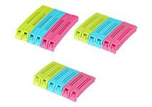 Gambit Premium Pouch Clip Sealer, Reusable, Airtight, Sealing Clips for Keeping Food Fresh, Vacuum Sealer Clips for Home & Kitchen, Sealing Clips for Snack Bags (Multicolor), Pack of 36