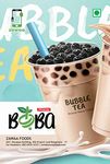 ZAWAA Tapioca Pearls Premium(1 Kg) With Free Boba Scoop Slotted Spoon Strainer And 20 No Straw Black Tea Granules(12 Mm)