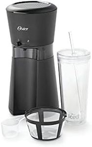 Oster IcedCoffee Maker with Reusable 22 oz. Tumbler and Coffee Filter, Black