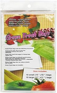 Keep it Fresh Produce Bags Reusable Freshness Green Bags for Fruits & Vegetables,Food Storage Bags Keeps Fruits, Vegetables and Cut Flowers,Fresh Longer