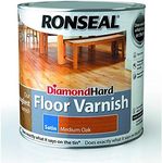 Ronseal Diamond Hard Floor Varnish Satin Medium Oak 2.5L