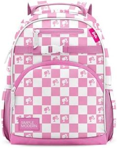 Simple Modern Large Mattel Barbie Kids Backpack for School Girls and Boys | Elementary Backpack for Teen | Fletcher Collection | Kids - 16" tall | Barbie Checkmate