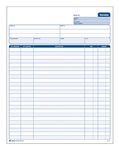 Adams Invoice Unit Set, 8.5 x 11.44 Inch, 2-Part, Carbonless, 100-Pack, White and Canary (NC2812)