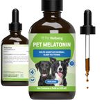 Pet Wellbeing Pet Melatonin for Dogs - Cushing's Support, Adrenal Cortisol Balance, Helps Maintain Normal Sleep Patterns - Veterinarian Formulated - Liquid Supplement 4 oz (118 ml)