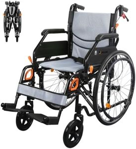 WHLICKS Lightweight Foldable Wheelchair for Adults