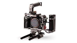 Tiltaing a7/a9 Series Kit C (Gray) | Full Camera Cage Compatible with Sony a7, a7 II, a7 III, a7S, a7S II, a7R, a7R II, a7R III, a9 | Handles, Run/Stop Cables, HDMI Adapter Included | TA-T17-C-G