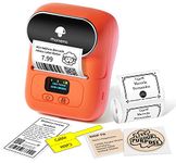 Phomemo M110 Label Maker, Portable Label Sticker Barcode Printer for Ingredient, Clothing, Address for Mailing,PhotoLogo, Jewelry, Retail, Office, Home, Print Black on White, for iOS & Android