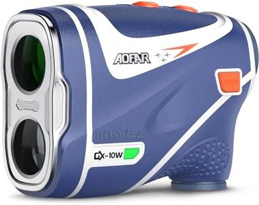 AOFAR GX-10W Telémetro de Golf con Pantalla Auto Ambiente e Imán Industrial, 1200Y/1097M, con Interruptor de Pendiente y Ángulo, Bloqueo de Bandera con Vibración para Golf, Resistente al Agua