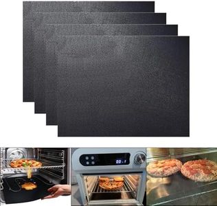 Lifhety 4 Pack Large Oven Liner, Non-Stick Oven Mats for Fan Assisted Ovens, 40x50cm Oven Liners for Bottom of Oven, Keep Your Oven Clean, Baking Mat Reusable, Easy to Clean