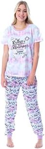 Friends TV Show Logo Womens' Rather Be Watching Sleep Jogger Pajama Set (X-Small)