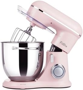 Fab Series by Kitchen in the box Stand Mixer 6L, 1300W Kitchen Mixer for Everyday Baking, 10-Speed Electric Dough Mixer with Pulse, Tilt-Head Food Mixer for Home Cooking, Pink