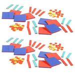 ETA hand2mind Foam Algebra Tiles Bulk Classroom Kit with Storage Tote (Pack of 30)