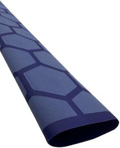 Accering Honeycomb Pattern Heat Shrinkable Sleeving Fishing Rod Heat Shrink Tube for Non-Slip Rod Handle Grip Wrap (φ40mm, L5.25 ft, Blue)