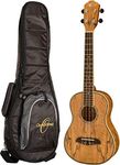 Oscar Schmidt OU7TLHK-A Tenor Left-Handed Ukulele, Spalted Mango