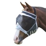 Shires Fine Mesh Earless Fly Mask-Black Full