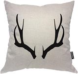 Moslion Deer Horns Pillowcases 18x1