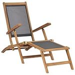 Teak Wood Deck Chair with Cushion -