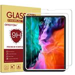 OMOTON Tempered Glass Screen Protector for iPad Pro 12.9 2018 Release (3rd Generation) - Sentive Touch, Apple Pencil & Face ID Compatible