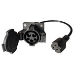 EVHIKING J1772 to Nema 5-15/5-20 Discharger, EV Station Charging Adapter with 0.35M Cable,EV Adapter Plug,J1772 to Nema 5-20 for E-Bike/Scooter/One Wheel