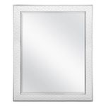 MCS Nordic Blossom Large Wall Mirror, Modern Rectangle Mirror Home Decor for Living Room, Bedroom, or Bathroom, 27 by 33 Inch, White