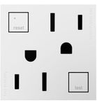 PASS & SEYMOUR AGFTR2152W4 Adorne 15 Amp White Tamper Resistant GFCI Outlet