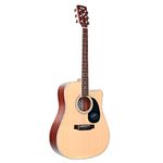 Saga SF700C Dreadnought Cutaway 41 Inches Acoustic Guitar (Natural)