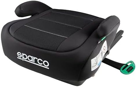 Sparco ISOFIX rehausseur voiture enfant R129/03 | 125-150 cm (6-12 ans) | Siège rehausseur sans dossier | Siège d'appoint sans dossier - rembourrage ergonomique, lavable et respirant