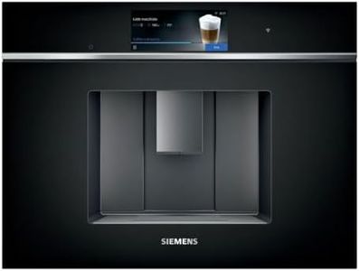 Siemens CT718L1B0, iQ700, Smarter Einbau-Kaffeevollautomat, Schwarz, 59,4 cm, autoMilk Clean – automatische Dampfreinigung des Milchsystems, ceramDrive – verschleißfreies Keramikmahlwerk