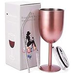 AMZUShome Stainless Steel Wine Glas