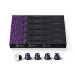 Nespresso Original Coffee Pods - 50 Inspiranzione Arpeggio Capsules for Nespresso Machines. Make Espressos, Cappuccino and Macchiato at home. A short dark roast, intensity 9 coffee. Recyclable Pods