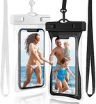 WenYa Waterproof Phone Cases for Swimming, 2 Pack IPX8 Waterproof Phone Pouches with Air Bag for iPhone 15 14 13 12 Plus Pro Max, Samsung W24 23 S24 23 S22+ Z Uitra FE up to 7.2"