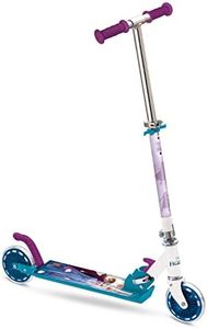 Mondo Toys - Scooter FROZEN - La Reine des Neiges - Trottinette 2 roues pliable en aluminium avec plateau extra grip et guidon réglable enfant / fille - 28221
