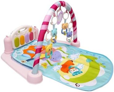 KESI Ornaments Baby Piano Play Mat for Newborns & Infants|Kick and Play Musical Gym with Lights & Sounds|Tummy Time Activity Mat with Hanging Toys| Foldable & Non-Toxic Baby Play Gym for Boys & Girls
