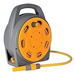 HOZELOCK - Portable Compact Hose Reel 20 m : 20m Streamlined Hose Reel, Compact, Large Handle, Supplied with 1 Nozzle and all Fittings [2382R0777]