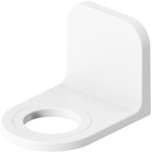 [Strong Adhesive] Shower Bottle Holder Wall Mounted, [Fits Most Pump Bottles] Drill-Free Soap Dispenser Rack for Bathroom & Kitchen, Minimalist Lotion & Shampoo Hook with 2 Size Adapter Rings - 1pcs